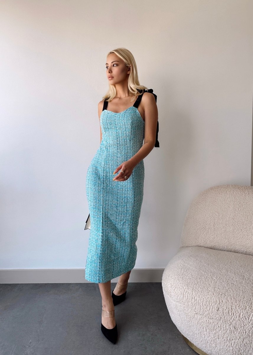 Gaiia Tweed Midi Dress - GAIIA